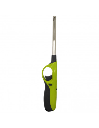 Tradineur - Encendedor electrónico para cocinas de gas, mechero recargable para barbacoa, hornillo de camping, llama regulable,