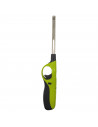 Tradineur - Encendedor electrónico para cocinas de gas, mechero recargable para barbacoa, hornillo de camping, llama regulable,