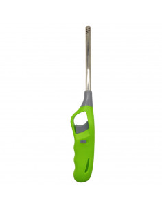 Tradineur - Encendedor electrónico, encender cocinas de gas, mechero recargable para barbacoa, hornillo de camping, bloqueo segu