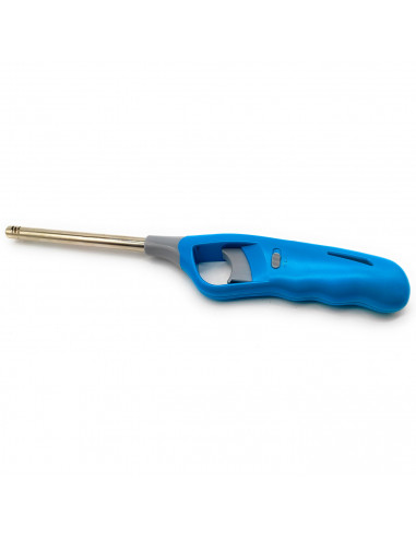 Tradineur - Encendedor electrónico, encender cocinas de gas, mechero recargable para barbacoa, hornillo de camping, bloqueo segu