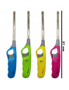 Tradineur - Encendedor electrónico, encender cocinas de gas, mechero recargable para barbacoa, hornillo de camping, bloqueo segu