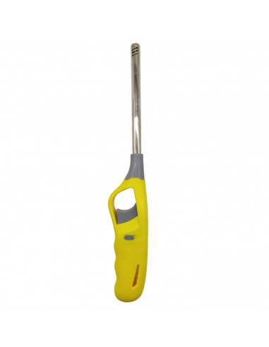 Tradineur - Encendedor electrónico, encender cocinas de gas, mechero recargable para barbacoa, hornillo de camping, bloqueo segu