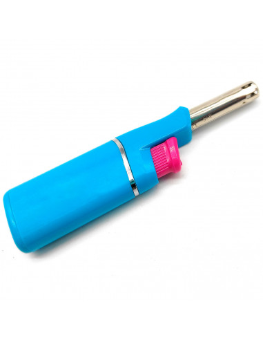 Tradineur - Mini encendedor electrónico para cocina de gas, mechero recargable para barbacoa, hornillo de camping, velas, 11 cm,