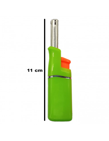 Tradineur - Mini encendedor electrónico para cocina de gas, mechero recargable para barbacoa, hornillo de camping, velas, 11 cm,