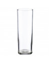 Tradineur - Set de 6 vasos de tubo de cristal, base gruesa, aptos para lavavajillas, agua, bebidas, refrescos, 16,3 x 5,8 cm, 31