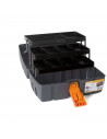Caja para herramientas de plástico con 3 bandejas, arcón especial para bricolaje con divisiones para guardar o almacenar utensil