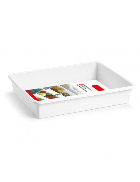Tradineur - Bandeja de polipropileno, blanca, para hostelería, frigorífico, 4 litros, 34,5 x 26 x 6,5 cm. Tradineur - Bandeja de polipropileno, blanca, para hostelería, frigorífico, 4 litros, 34,5 x 26 x 6,5 cm.