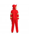 Tradineur - Disfraz de bombero infantil unisex - Fabricado en fibra sintética - Incluye camiseta, pantalón y gorro - Carnaval, H
