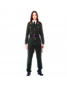 Tradineur - Disfraz de guardia civil de adulto, agente, fibra sintética, incluye chaqueta, pantalón y cinturón, carnaval, Hallow