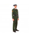 Tradineur - Disfraz de guardia civil para adulto, agente, fibra sintética, incluye chaqueta, pantalón y cinturón, carnaval, Hall