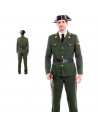 Tradineur - Disfraz de guardia civil para adulto, agente, fibra sintética, incluye chaqueta, pantalón y cinturón, carnaval, Hall