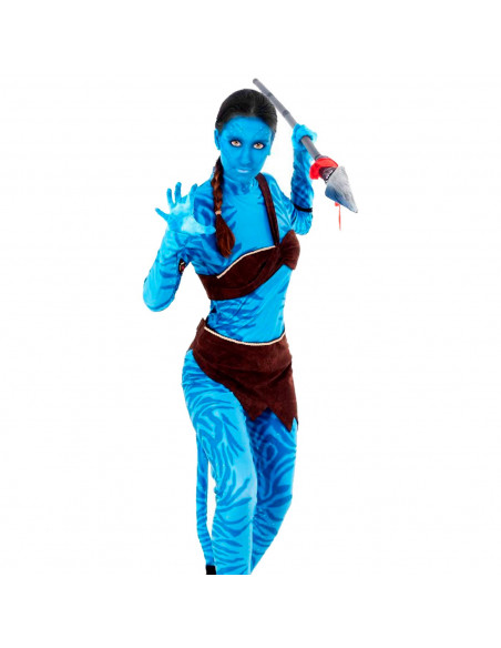 Tradineur - Disfraz de guerrera tribal de adulto - Fibra sintética - Incluye camiseta, pantalón, cinturón, banda, cola y brazale Tradineur - Disfraz de guerrera tribal de adulto - Fibra sintética - Incluye camiseta, pantalón, cinturón, banda, cola y brazale
