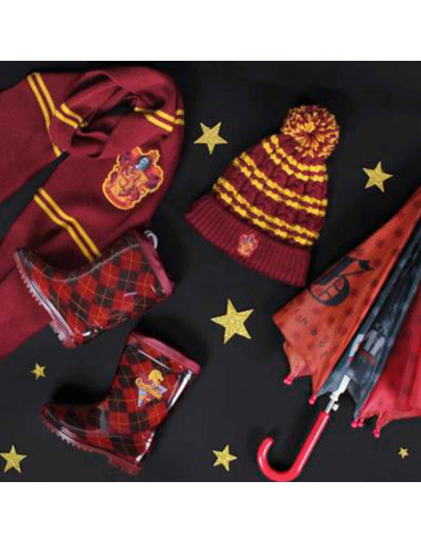Tradineur - Paraguas de Harry Potter - Especial para niños - Trasparente y con diseños, de 8 varillas - Medidas 64 x 8 cm - Mode