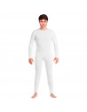 Tradineur - Mono maillot para jóvenes y adultos para carnaval, Halloween, fiestas, celebraciones, color blanco (Talla M)