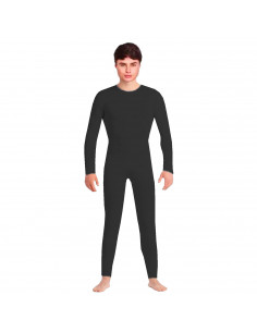Tradineur - Mono maillot para jóvenes y adultos para carnaval, Halloween, fiestas, celebraciones, color negro (Talla M)