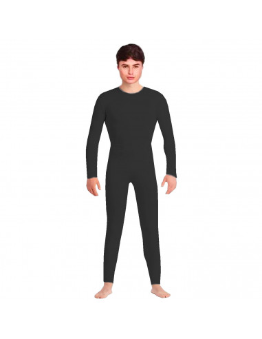 Tradineur - Mono maillot para jóvenes y adultos para carnaval, Halloween, fiestas, celebraciones, color negro (Talla L)