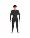 Tradineur - Mono maillot para jóvenes y adultos para carnaval, Halloween, fiestas, celebraciones, color negro (Talla L)