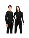 Tradineur - Mono maillot para jóvenes y adultos para carnaval, Halloween, fiestas, celebraciones, color negro (Talla L)
