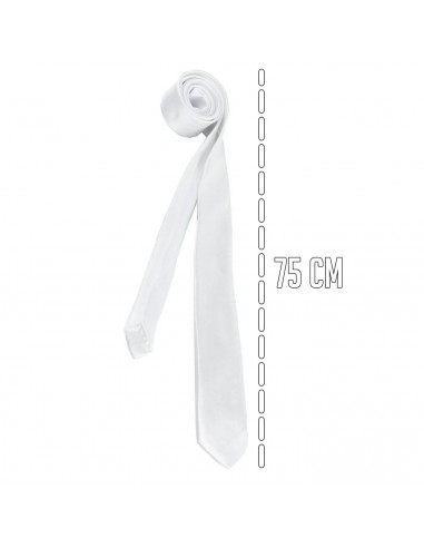 Tradineur - Corbata fina con longitud 75 cm - Fabricado en poliéster - Complemento para disfraces, carnaval, Halloween - Color B