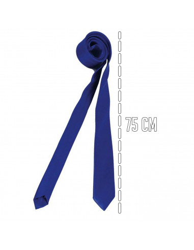 Tradineur - Corbata fina con longitud 75 cm - Fabricado en poliéster - Complemento para disfraces, carnaval, Halloween - Color A