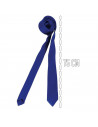 Tradineur - Corbata fina con longitud 75 cm - Fabricado en poliéster - Complemento para disfraces, carnaval, Halloween - Color A