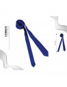 Tradineur - Corbata fina con longitud 75 cm - Fabricado en poliéster - Complemento para disfraces, carnaval, Halloween - Color A