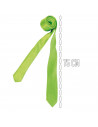 Tradineur - Corbata fina con longitud 75 cm - Fabricado en poliéster - Complemento para disfraces, carnaval, Halloween - Color V