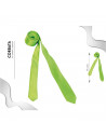 Tradineur - Corbata fina con longitud 75 cm - Fabricado en poliéster - Complemento para disfraces, carnaval, Halloween - Color V