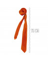 Tradineur - Corbata fina con longitud 75 cm - Fabricado en poliéster - Complemento para disfraces, carnaval, Halloween - Color N