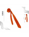 Tradineur - Corbata fina con longitud 75 cm - Fabricado en poliéster - Complemento para disfraces, carnaval, Halloween - Color N
