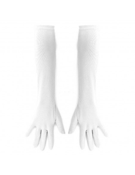 Tradineur - Guantes Largos de 45 cm - Fabricado en poliéster - Talla única para adultos - Ideal para carnaval o Halloween - Colo Tradineur - Guantes Largos de 45 cm - Fabricado en poliéster - Talla única para adultos - Ideal para carnaval o Halloween - Colo