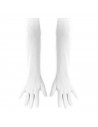 Tradineur - Guantes Largos de 45 cm - Fabricado en poliéster - Talla única para adultos - Ideal para carnaval o Halloween - Colo
