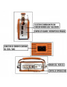 Tradineur - Radio vintage "Jazz" con asa - Sintonizador AM/FM/SW - Sintonizador con Indicador - Batería recargable - Bluetooth -