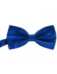 Tradineur - Pajarita de raso para disfraz, 100% poliéster, accesorio de carnaval, halloween, cosplay, fiestas, cumpleaños (Azul