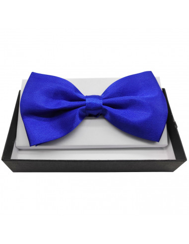 Tradineur - Pajarita de raso para disfraz, 100% poliéster, accesorio de carnaval, halloween, cosplay, fiestas, cumpleaños (Azul