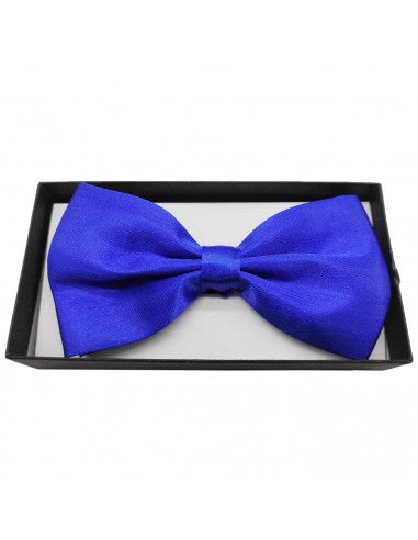 Tradineur - Pajarita de raso para disfraz, 100% poliéster, accesorio de carnaval, halloween, cosplay, fiestas, cumpleaños (Azul