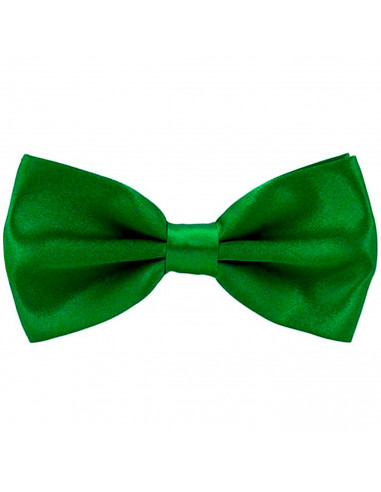 Tradineur - Pajarita de raso para disfraz, poliéster 100%, accesorio de carnaval, halloween, cosplay, fiestas, cumpleaños (Verde