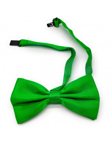Tradineur - Pajarita de raso para disfraz, poliéster 100%, accesorio de carnaval, halloween, cosplay, fiestas, cumpleaños (Verde