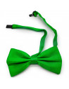 Tradineur - Pajarita de raso para disfraz, poliéster 100%, accesorio de carnaval, halloween, cosplay, fiestas, cumpleaños (Verde