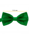Tradineur - Pajarita de raso para disfraz, poliéster 100%, accesorio de carnaval, halloween, cosplay, fiestas, cumpleaños (Verde