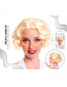 Tradineur - Peluca de Marilyn para mujer, fibra sintética, complemento para disfraz de carnaval, Halloween, cosplay, fiestas (Ad