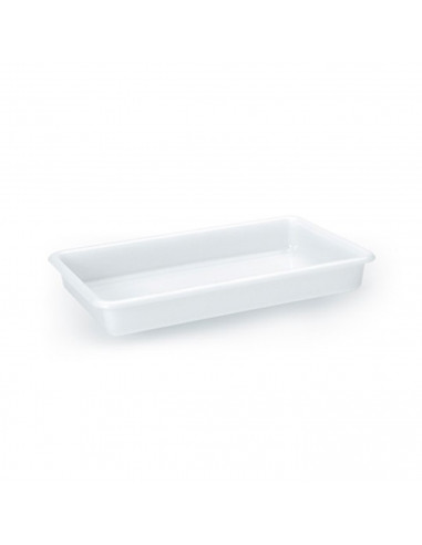 Tradineur - Bandeja para frigorífico blanca, bandeja para hostelería, 2,1 litros, medidas 34 x 20,5 x 4,5 cm