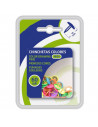 Tradineur - Pack de 60 chinchetas de colores, tachuelas, pines de níquel, uso escolar, oficina, colgar notas y fotos (Multicolor