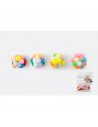 Tradineur - Pack de 2 Bolas de juguete para gatos - Fabricado en España - Diámetro 4,5 cm - Multicolor