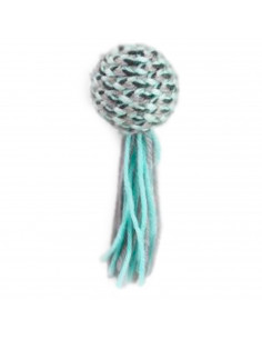 Tradineur - Bola de estambre para gatos - Fabricado en España - Juguete para animales domésticos - 12 x 4 x 4 cm - Color Aleator