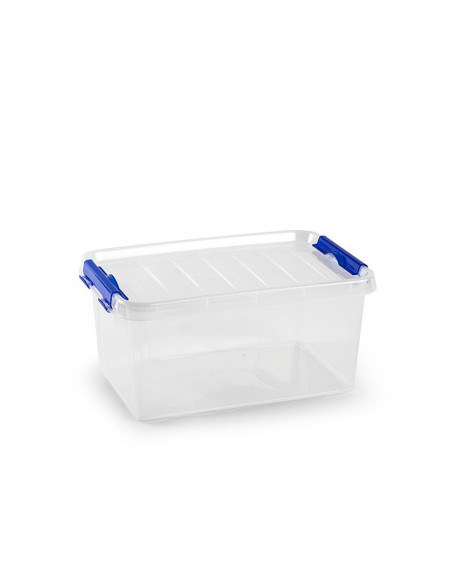 Tradineur - Caja de ordenación de plástico, 8 litros, Nº26, 15,5 x 34 x 22,5 cm, baúl con tapa para organización del hogar, alma Tradineur - Caja de ordenación de plástico, 8 litros, Nº26, 15,5 x 34 x 22,5 cm, baúl con tapa para organización del hogar, alma