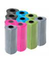 Tradineur - Pack de 10 rollos de bolsas higiénicas para excrementos de perro, recambios para dispensador de bolsas de caca, masc