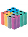 Tradineur - Pack de 16 rollos de bolsas higiénicas para excrementos de perro, recambios para dispensador de bolsas de caca, masc