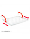 Tradineur - Tendedero plegable para radiador, resina - 4 metros de tendido - Fabricado en España - Soporte para tender ropa (Bla
