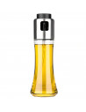 Tradineur - Aceitera de cristal con spray, elaboración artesanal, dispensador de aliño rellenable con pulverizador, aceite, vina